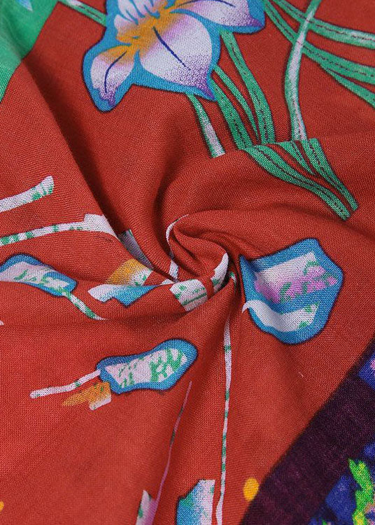 Dames Zomerjurk Boheemse Print met Korte Mouwen 4