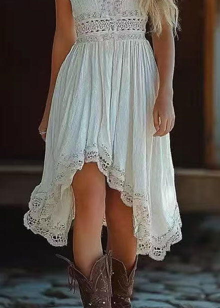 Dames Zomerjurk Bohemien Asymmetrisch Model 4
