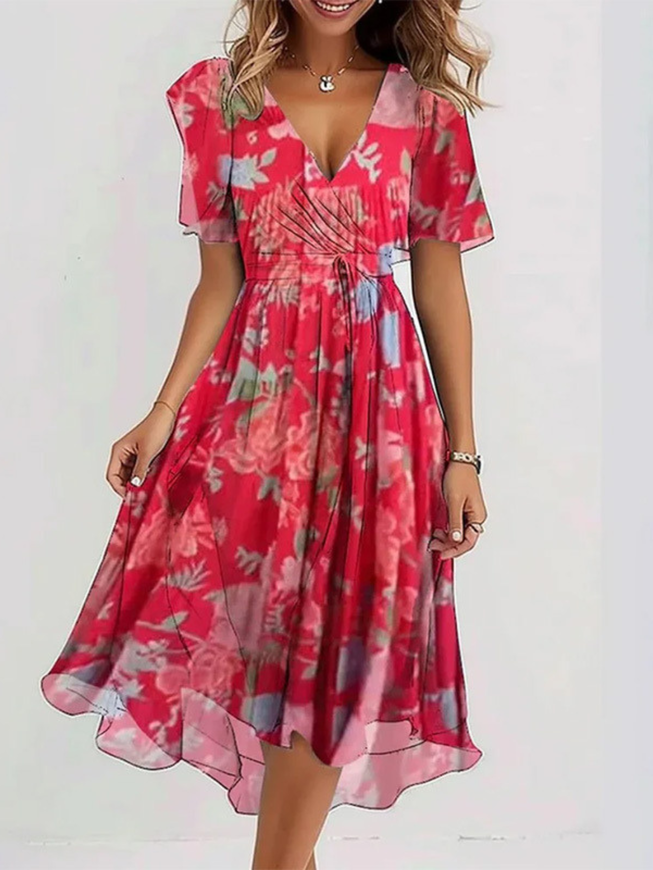 Dames Zomerjurk Boho-Chic Stijl 1