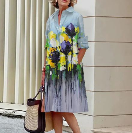 Dames Zomerjurk Casual Met Print 10