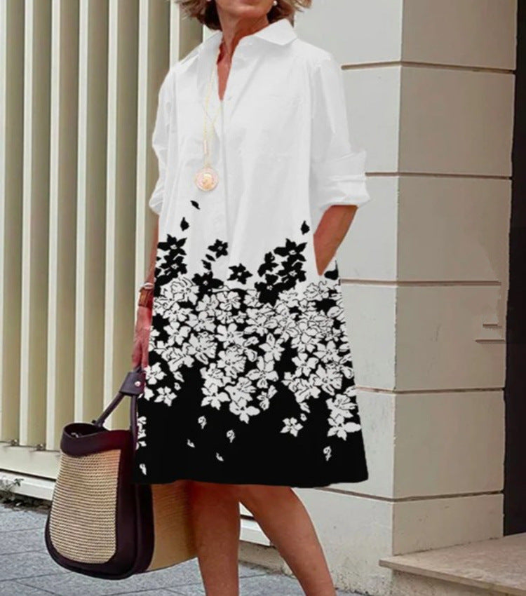 Dames Zomerjurk Casual Met Print 13
