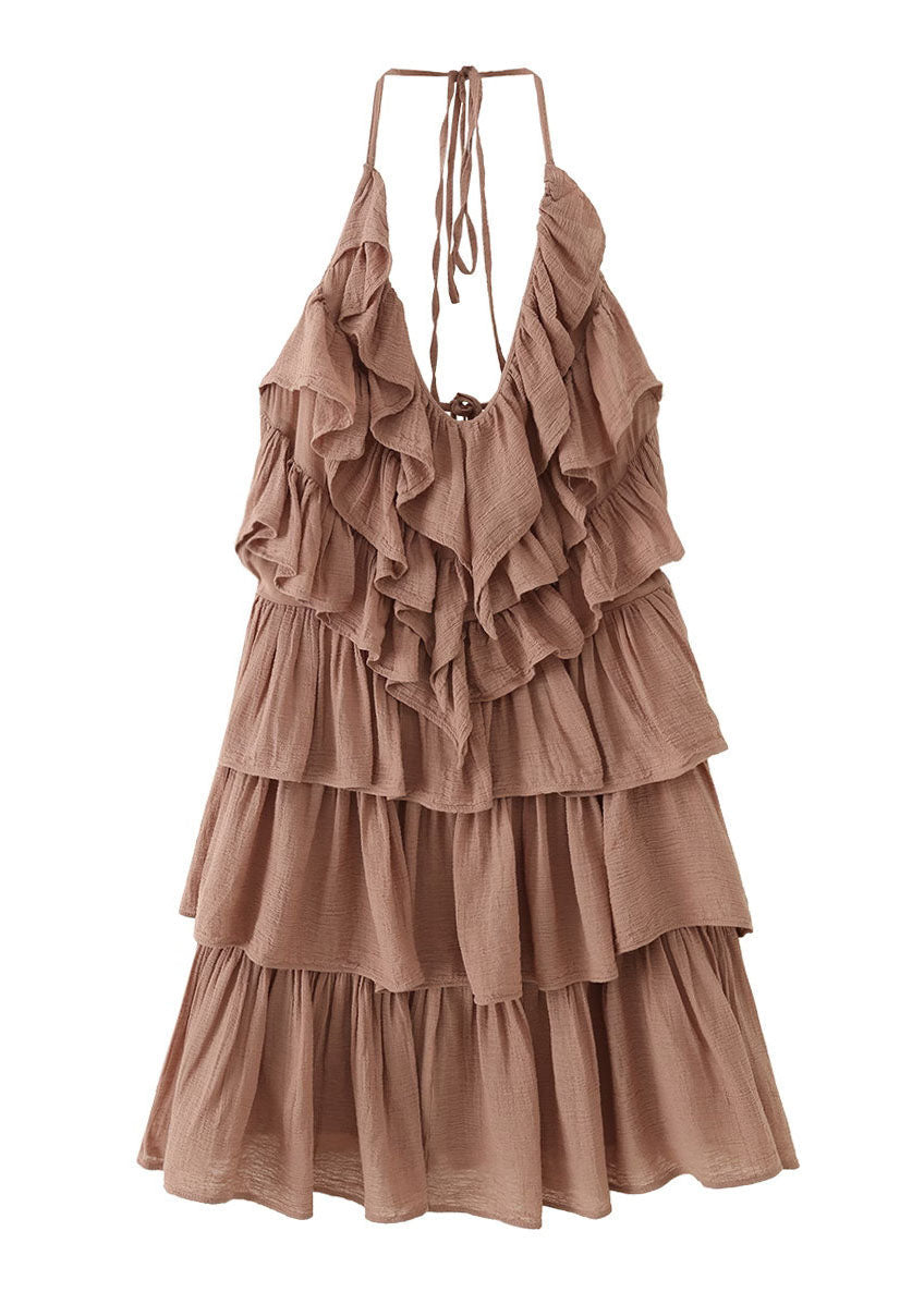 Dames Zomerjurk Halter Gelaagde Tule 3