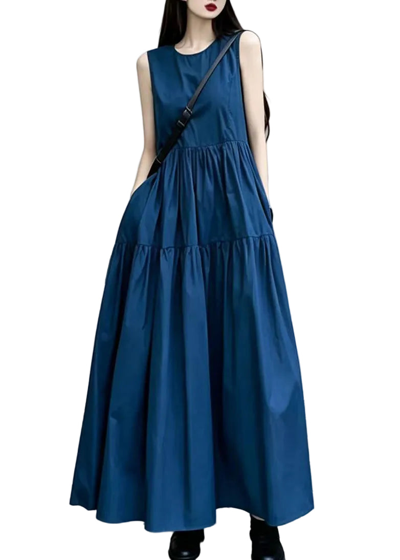 Dames Zomerjurk O-hals Losvallend Model 0