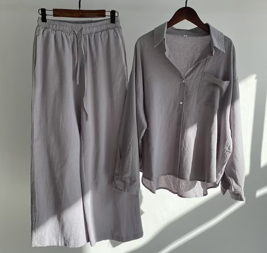 Dames Zomerlinnenset Met Verfijnd Silhouet 4