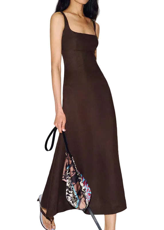 Dames Zomerse Dagjurk Boho Stijl Vierkante Kraag 0