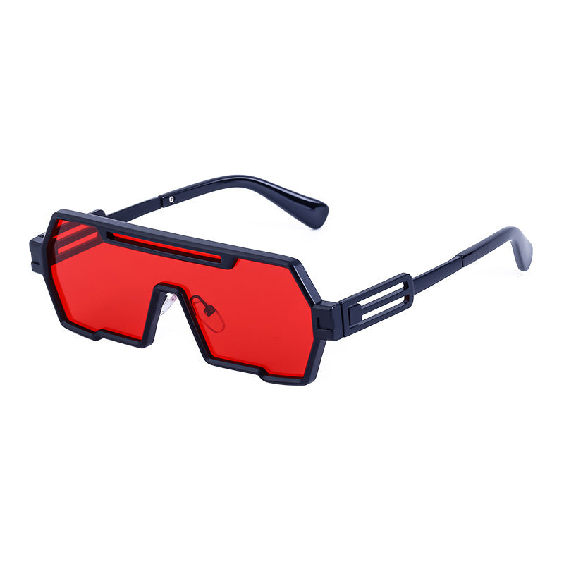 Dames Zonnebril Futuristisch Design Breed Frame 10