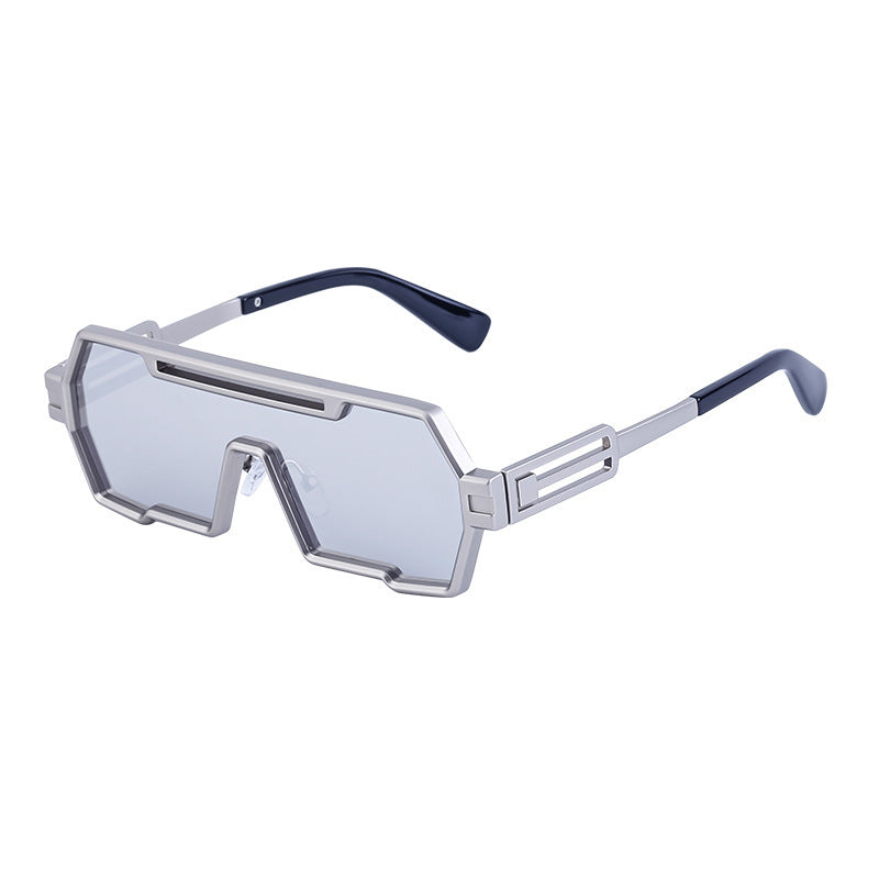 Dames Zonnebril Futuristisch Design Breed Frame 11