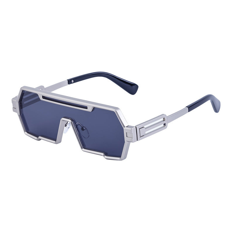 Dames Zonnebril Futuristisch Design Breed Frame 6