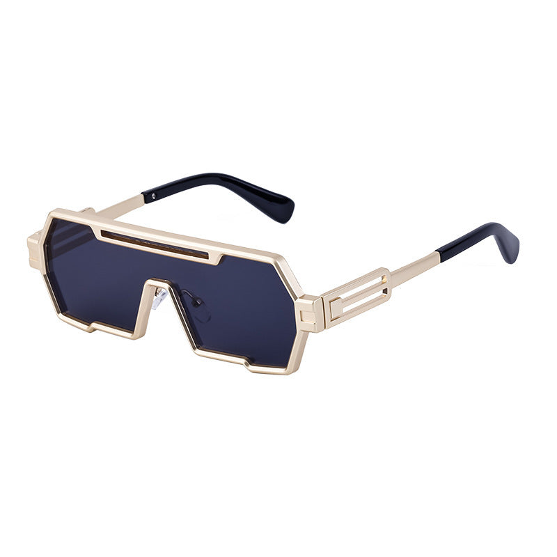 Dames Zonnebril Futuristisch Design Breed Frame 9