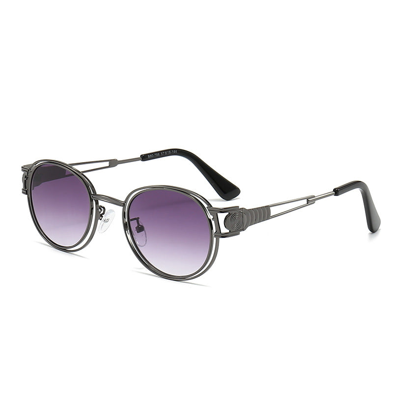 Dames Zonnebril Modern Design Met Ronde Lenzen 0
