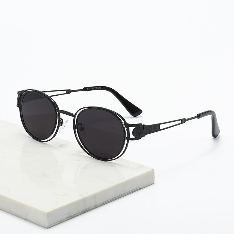 Dames Zonnebril Modern Design Met Ronde Lenzen 1