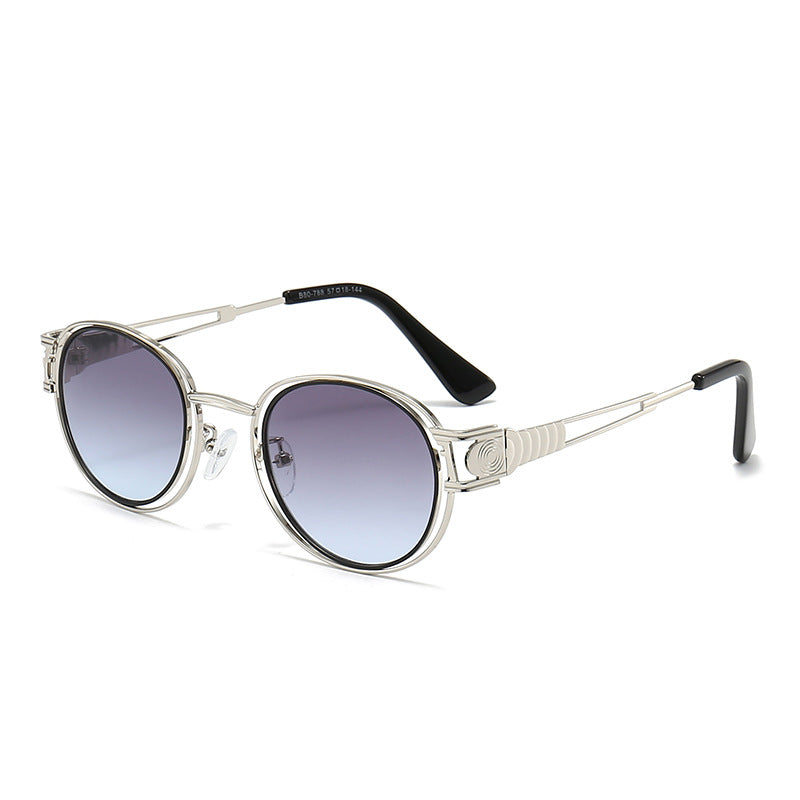 Dames Zonnebril Modern Design Met Ronde Lenzen 5