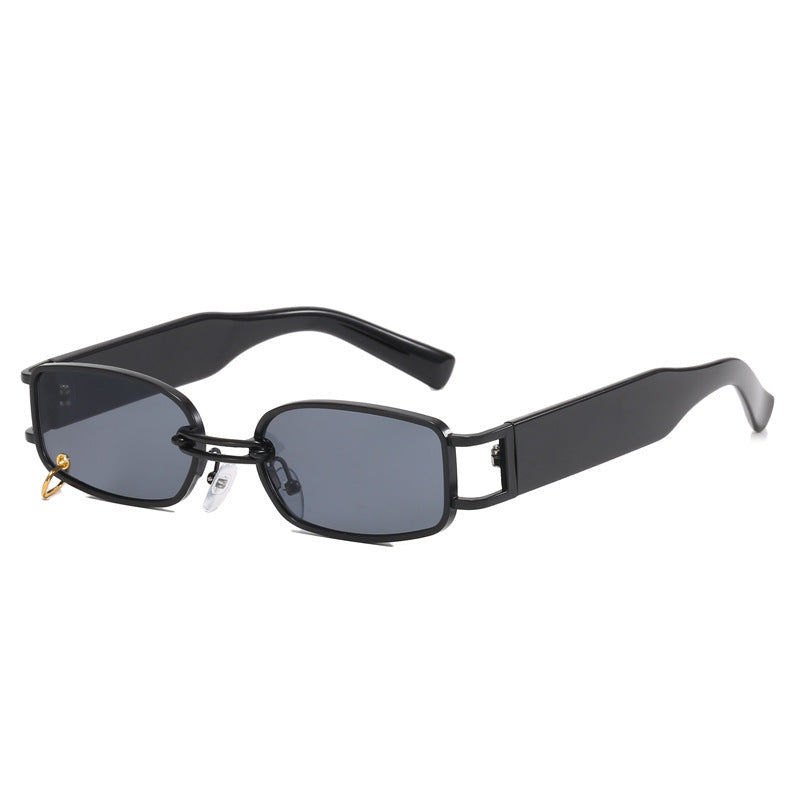 Dames Zonnebril Rechthoekig Design met Gouden Accenten 5