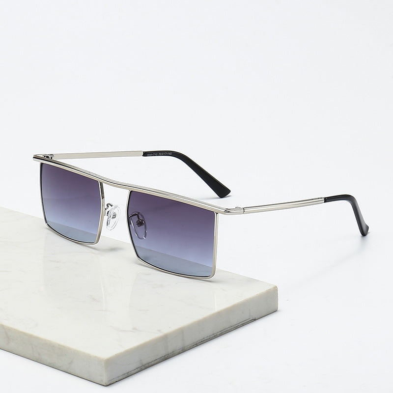 Dames Zonnebril Rechthoekig Frame Met Getinte Glazen 1