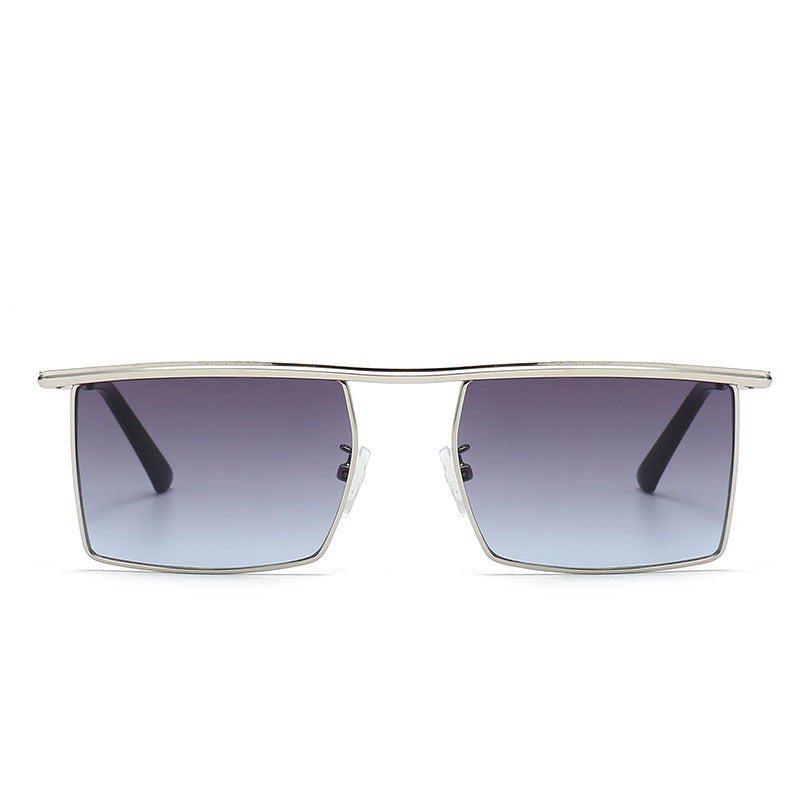 Dames Zonnebril Rechthoekig Frame Met Getinte Glazen 2