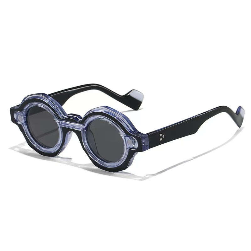 Dames Zonnebril Ronde Stijl Trendy Design 6