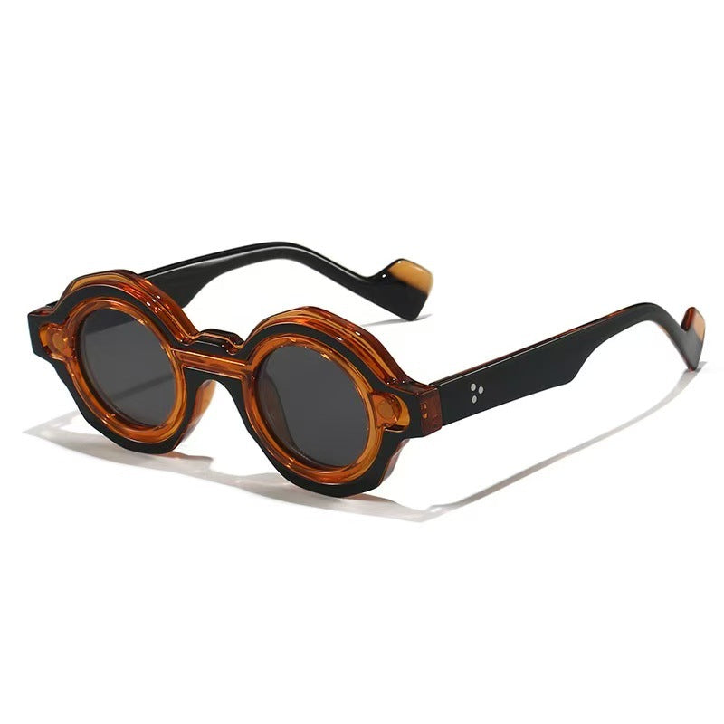Dames Zonnebril Ronde Stijl Trendy Design 8
