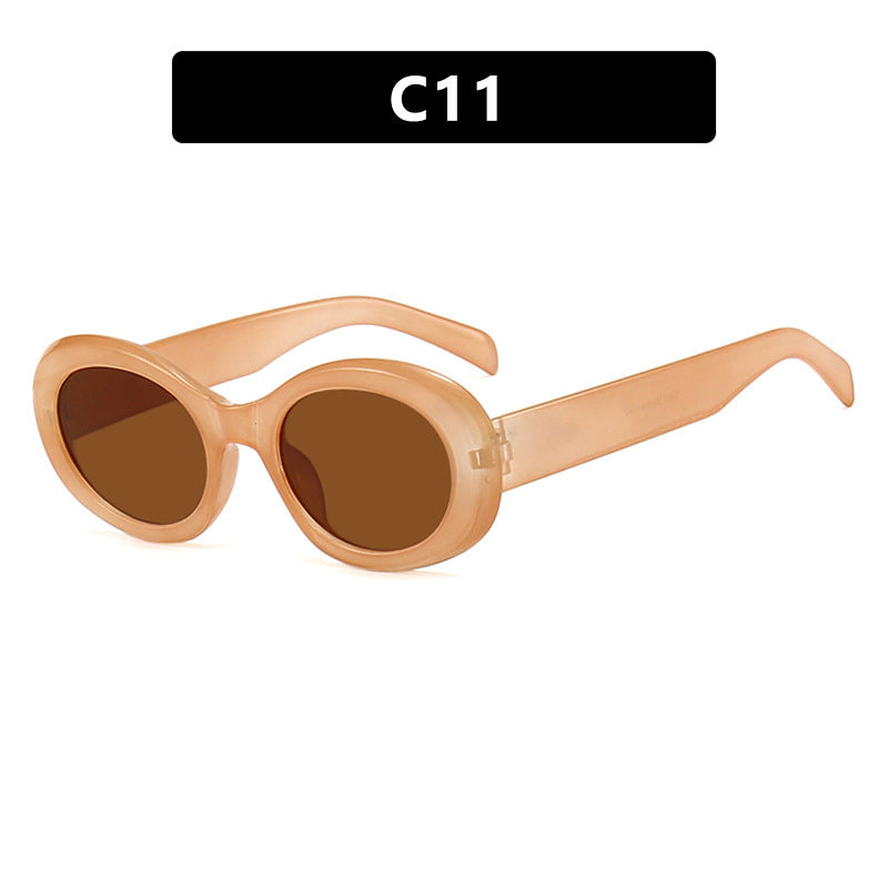 Dames Zonnebril Transparant Trendy 11