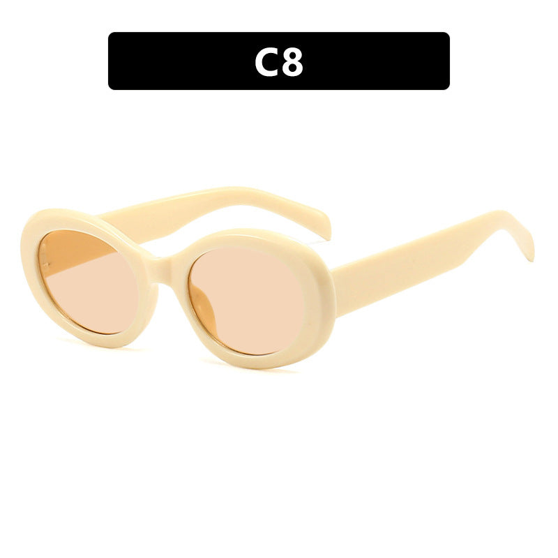Dames Zonnebril Transparant Trendy 5