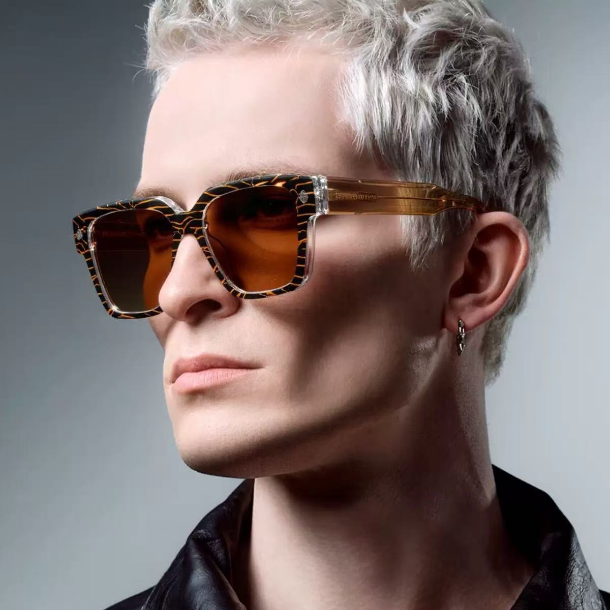 Dames Zonnebril Vierkant Frame Trendy Design 2