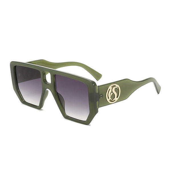 Dames Zonnebril Vierkant Luxe Accenten 8