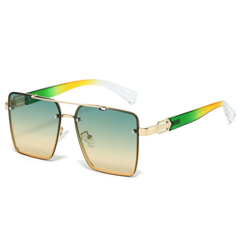 Dames Zonnebril Vierkant Met Metalen Frame 1