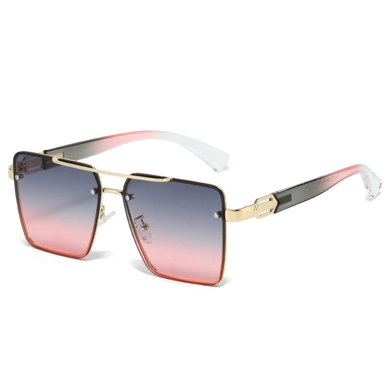 Dames Zonnebril Vierkant Met Metalen Frame 3