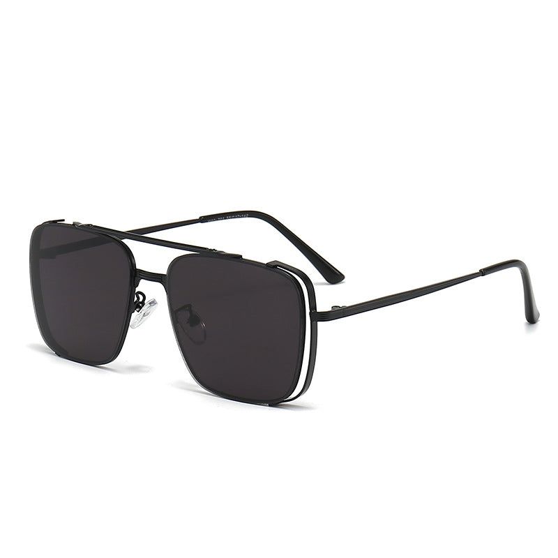 Dames Zonnebril Vierkant Met Metalen Frame 4
