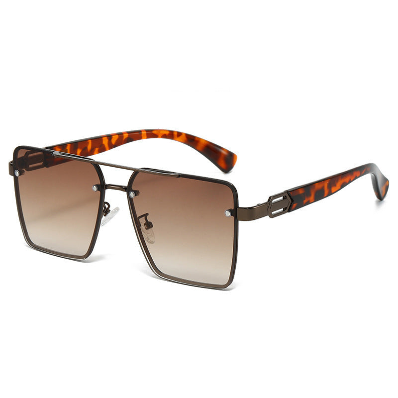 Dames Zonnebril Vierkant Met Metalen Frame 5