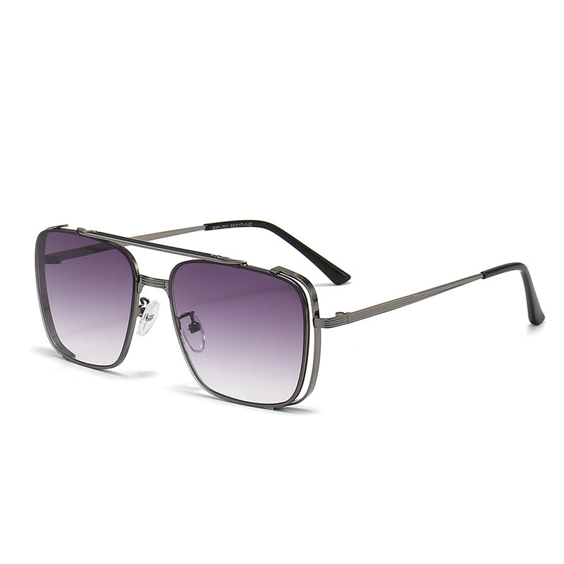Dames Zonnebril Vierkant Met Metalen Frame 8