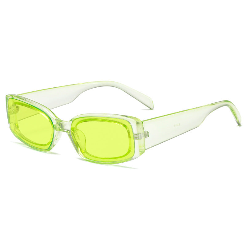 Dames Zonnebril met Vierkante Glazen en Transparant Frame 6