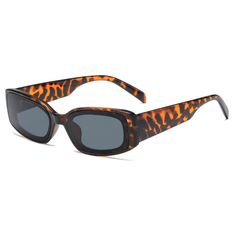 Dames Zonnebril met Vierkante Glazen en Transparant Frame 7