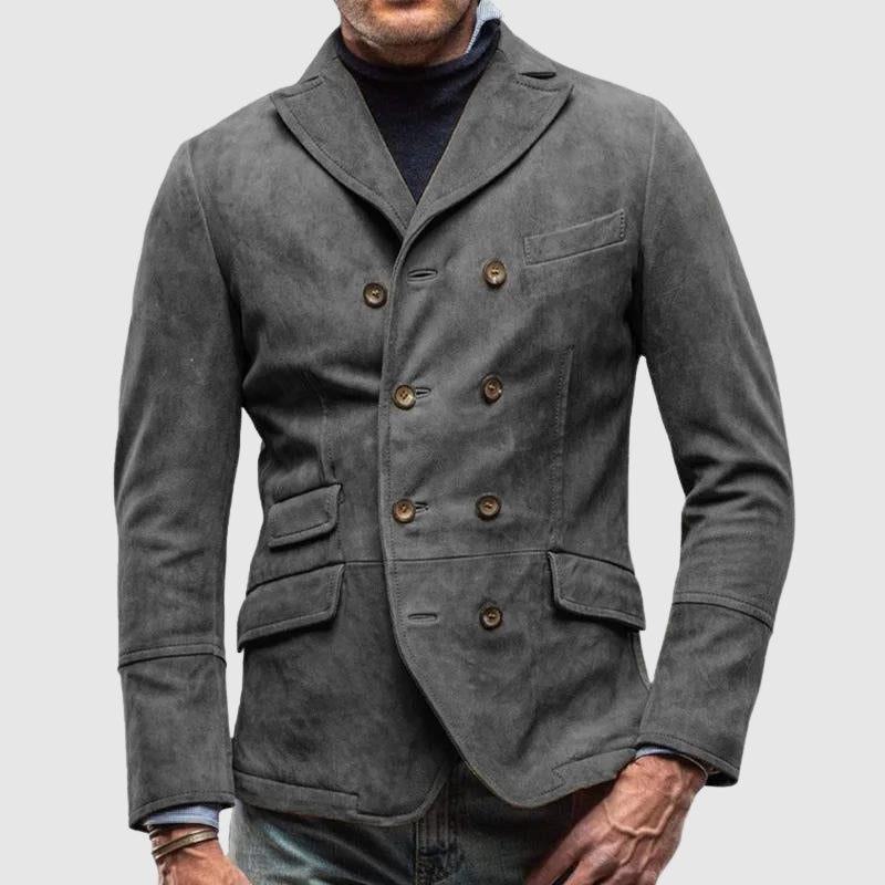 Dames Zwarte Blazer Met Omslagkraag Elegant 3