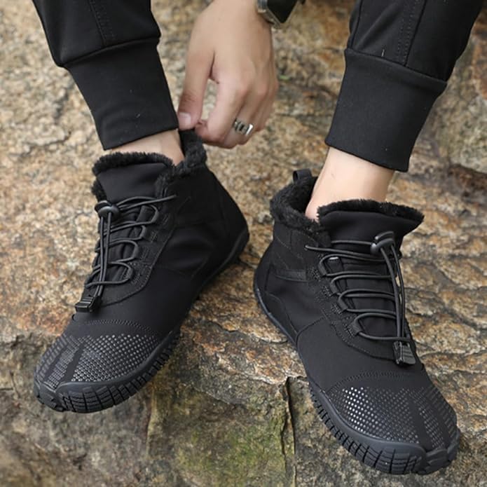Dames en Heren Half Hoge Schoenen Gevoerd Ademend voor de Winter 4