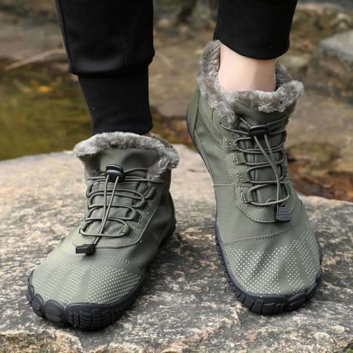 Dames en Heren Half Hoge Schoenen Gevoerd Ademend voor de Winter 6