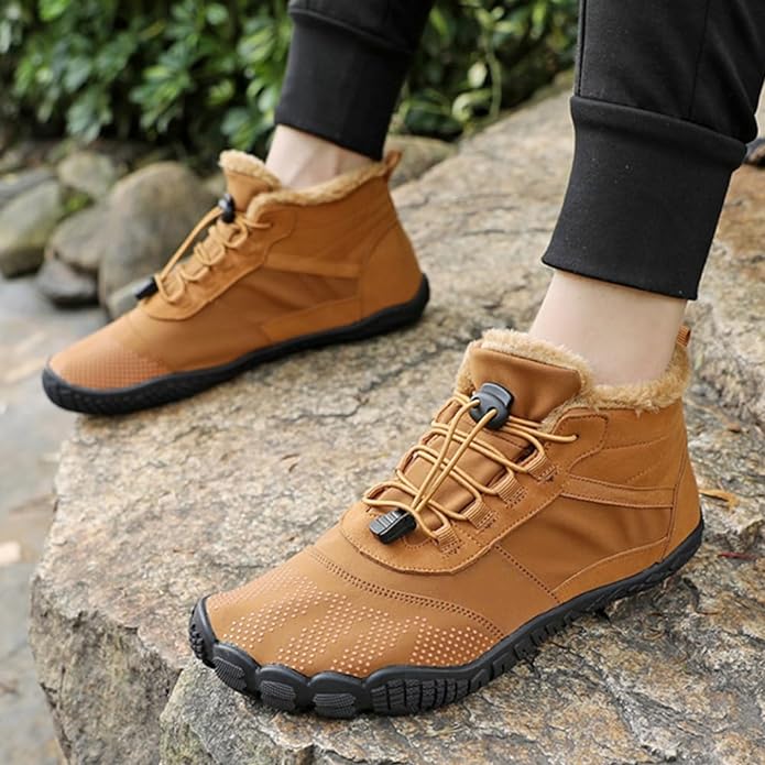 Dames en Heren Half Hoge Schoenen Gevoerd Ademend voor de Winter 7