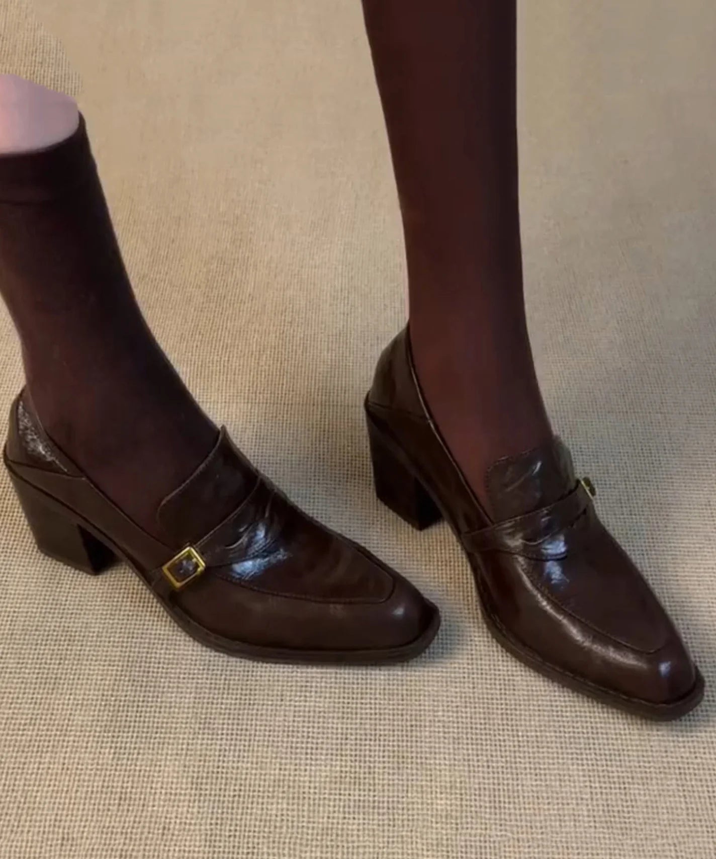 Dames loafers robuust design 1