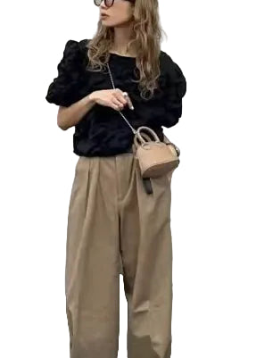 Damesblouse Boheemse Stijl Met Pofmouwen 1