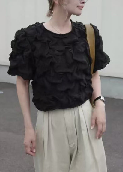 Damesblouse Boheemse Stijl Met Pofmouwen 3