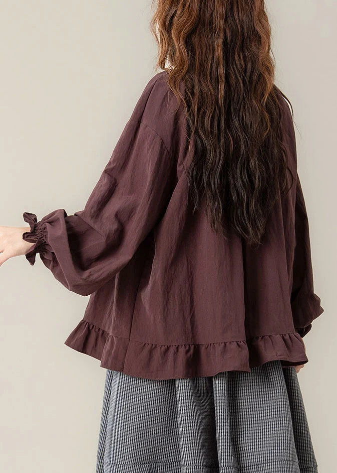 Damesblouse met strik en lantaarnmouwen 3