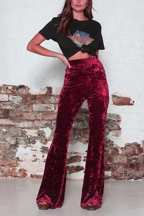 Damesbroek Hoge Taille Bell Bottoms Trendy Stijl 1