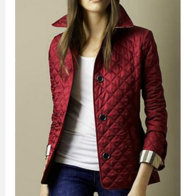 Damesjack Gewatteerd Casual Stijl 1
