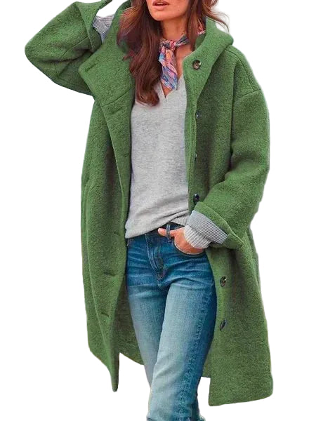 Damesjas met Capuchon en Oversized Pasvorm 0