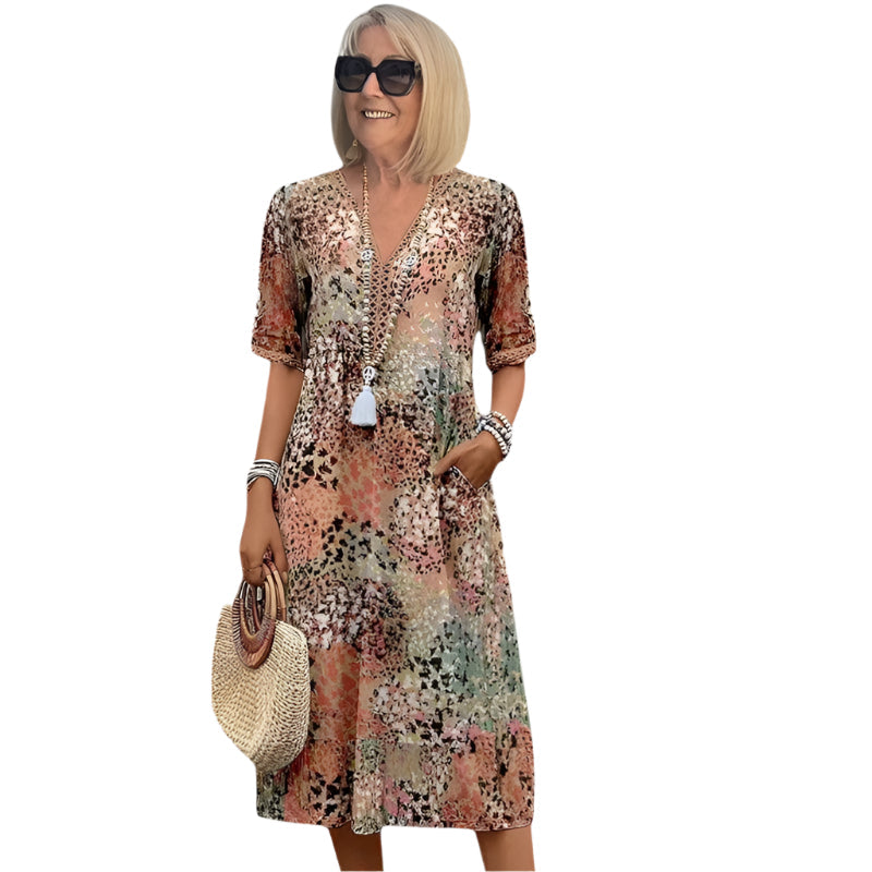 Damesjurk in bohemian stijl voor de zomer, casual en licht design 0