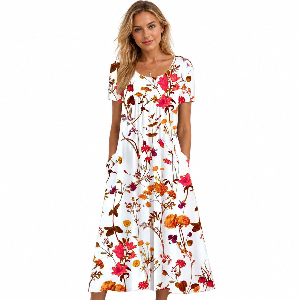 Damesjurk met bloemenpatroon en stijlvol design 0
