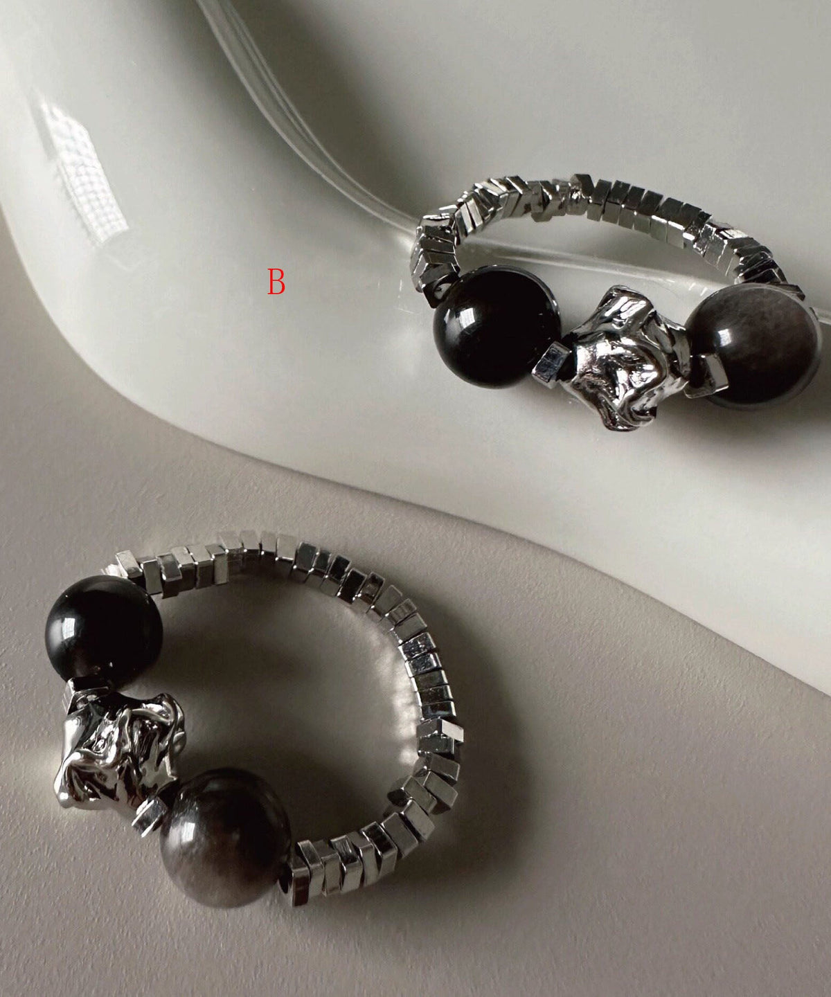 Damesring met Kristal en Steen Design 3