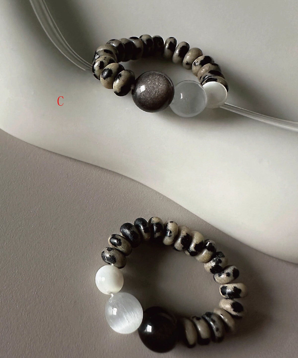 Damesring met Kristal en Steen Design 4