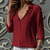 Variant image for Dames Blouse Elegante Stijl Comfortabele Stof-22
