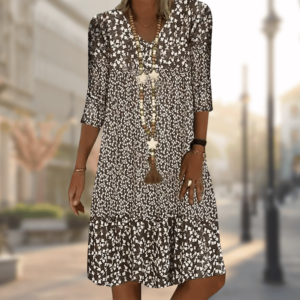 Variant image for Dames A-lijn Jurk Elegante Katoenmix voor Feestelijke Kleding en Zomer Kleding-18