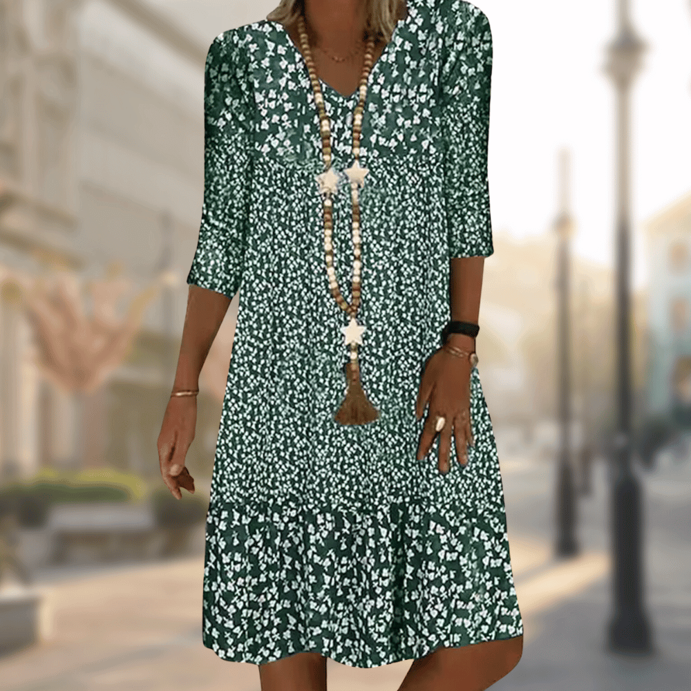 Variant image for Dames A-lijn Jurk Elegante Katoenmix voor Feestelijke Kleding en Zomer Kleding-2